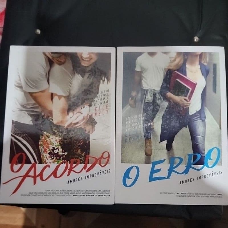kit contendo os livros O Acordo + O Erro novos e lacrados