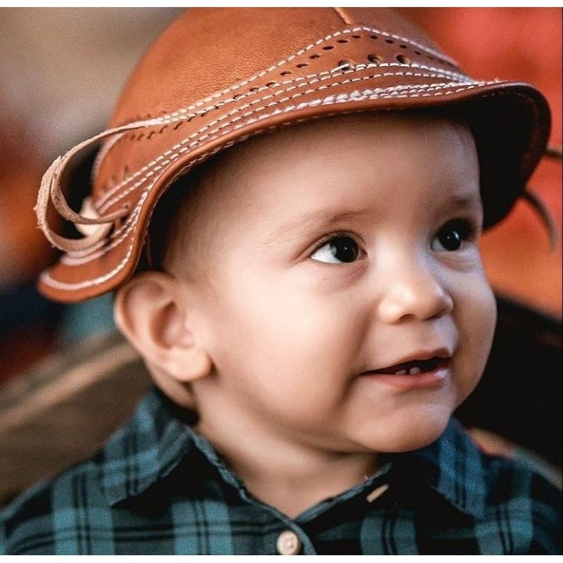 Chapéu Couro infantil bebê criança menino menina Nordestino tradicional couro