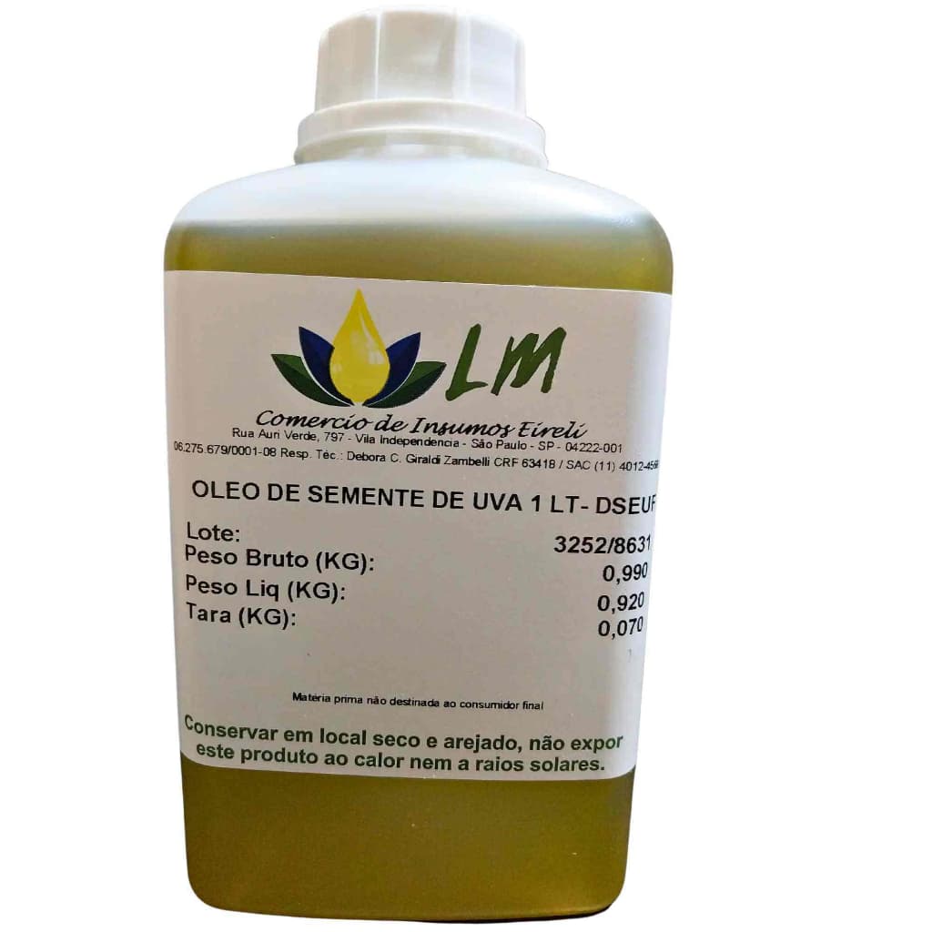 Distriol - óleo Vegetal Semente De Uva 1 Litro - sem conservantes