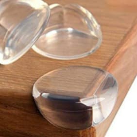 Kit  Protetores De Quina Silicone Redondo Para Crianças E Bebes Proteção Promoção