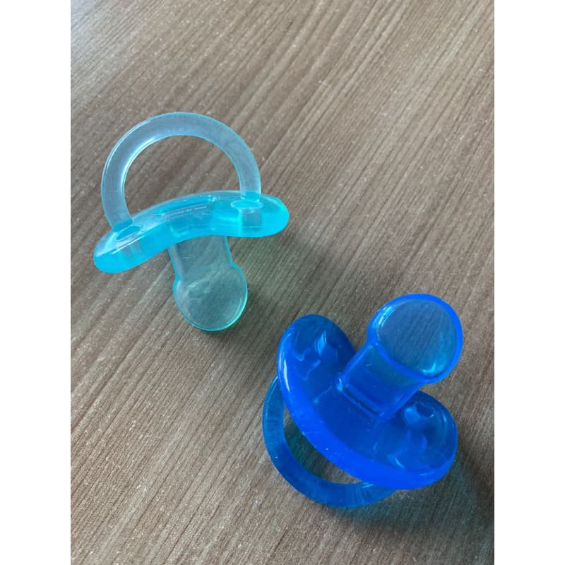Kit Com 2 Chupetas de Silicone Pepeta Orto Fase 2 Menino