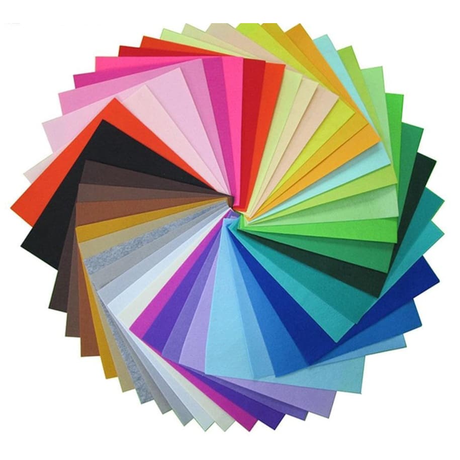 Kit Feltros Sortidos 25x16cm Liso Diversas Cores Santa Fé