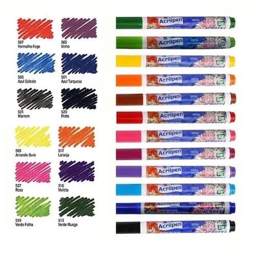 Caneta Para Tecido Acrilpen Acrilex