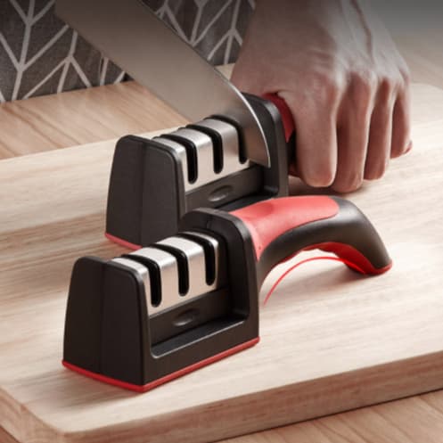 Amolador Afiador De Facas Em Aço Inox Afiadores Amolador De Facas Profissional Promoção