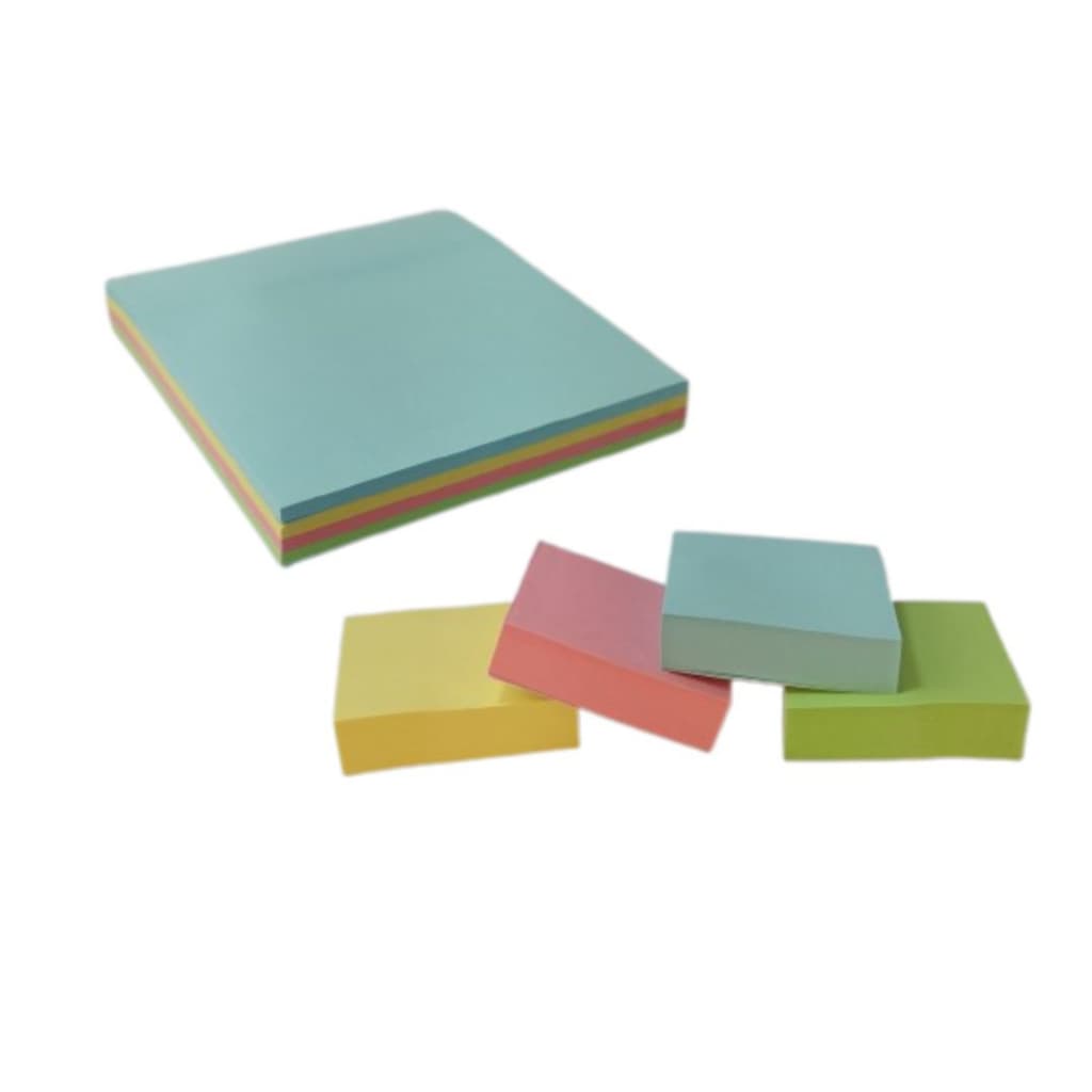 Bloco Adesivo 4 Cores 100 Folhas - Rio Tijucas | de Anotações Notas Adesivas Coloridas