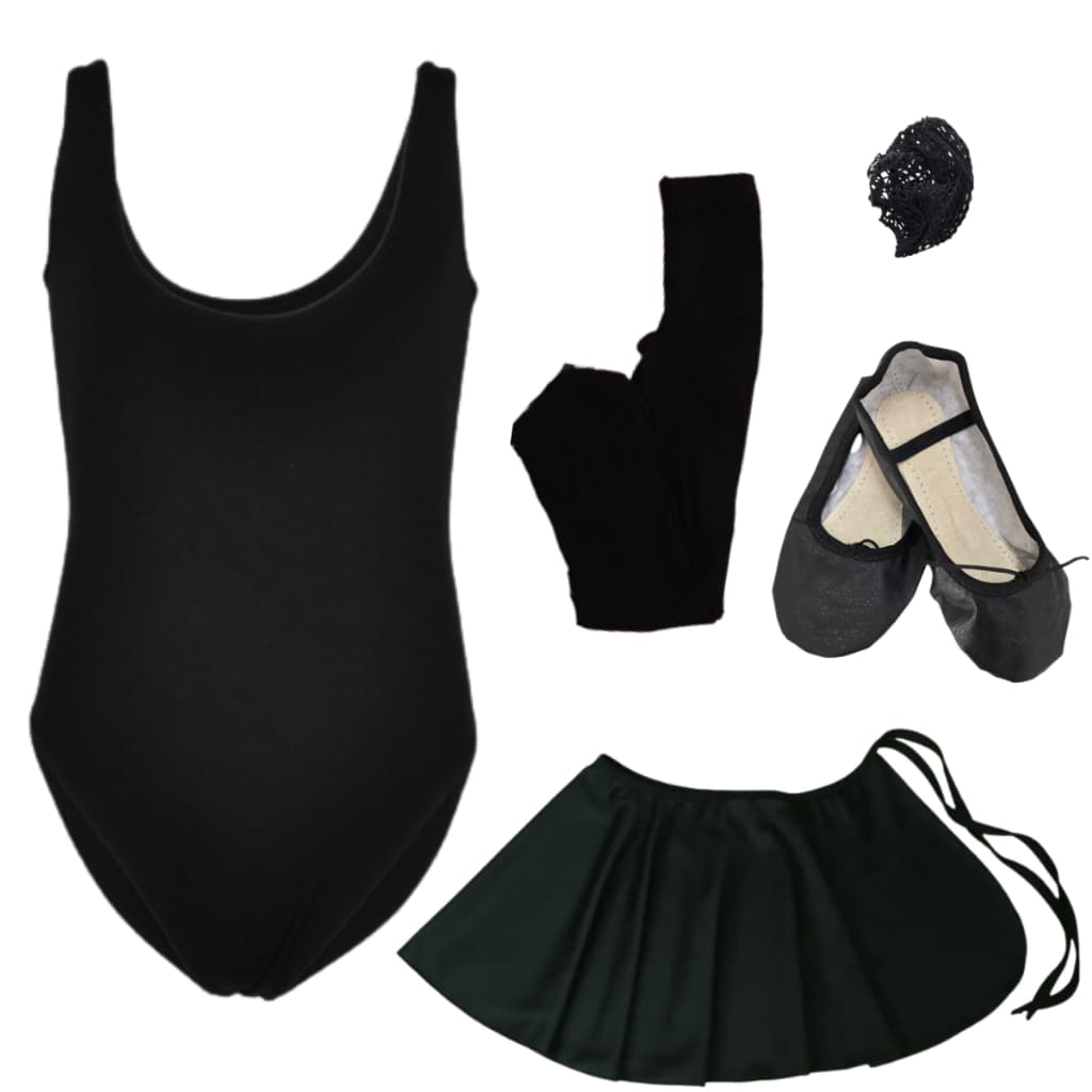 Kit Ballet Infantil 5 Itens Roupa de Bailarina