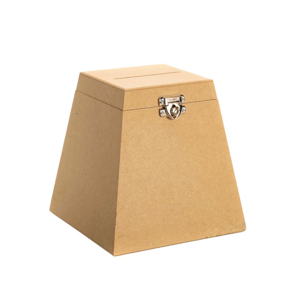 Urna G em mdf cru com fecho para cadeado