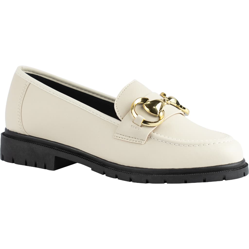 Mocassim Feminino Lumiss Tratorado Sapato Confortável Loafers Casual Flat Fashion Moda Blogueira Salto Baixo Macio