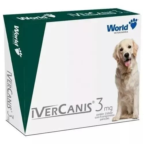 Ivercanis Vermifugo Antipulga E Carrapatos 3mg Até 15kg