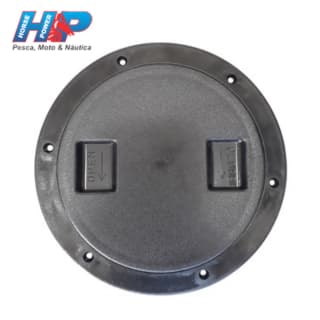 Tampa de Inspeção HP Preta 6" Para Lanchas e Caiaques