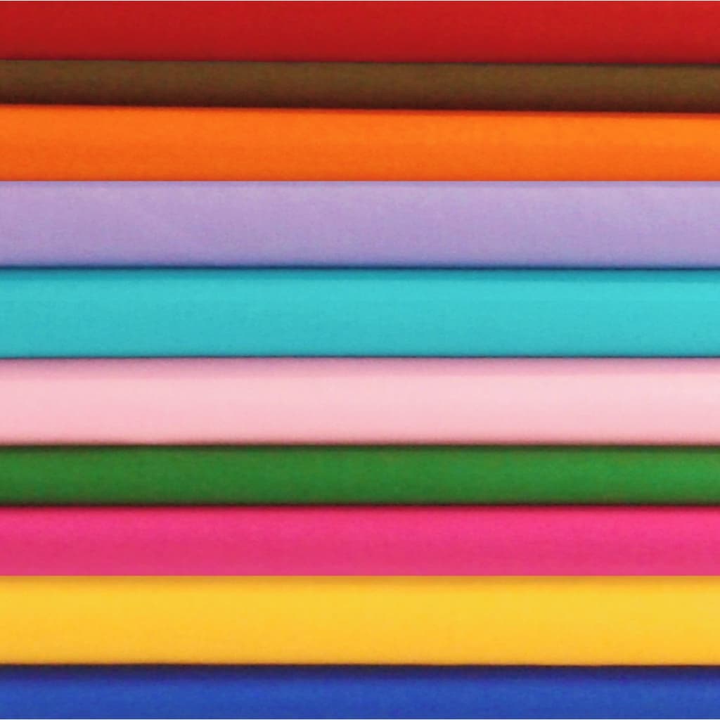 KIT c/10 Cores Lisas | Tricoline 100% Algodão (20x75cm)