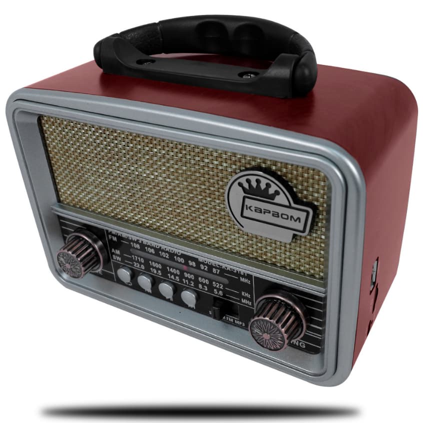 rádio retro com bluetooth vintage AM/FM/MP3/USB KA-3181