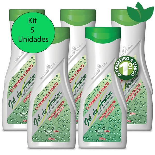 KIT 5 Unidades GEL DE ARNICA 200g Natu Life