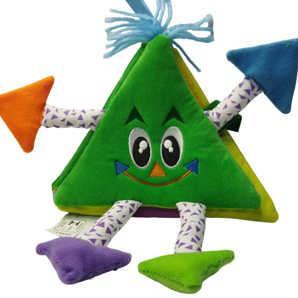 Livros de Pano: Formas geométricas divertidas - Triângulo - Educativo - Presente Bebês -Blu editora