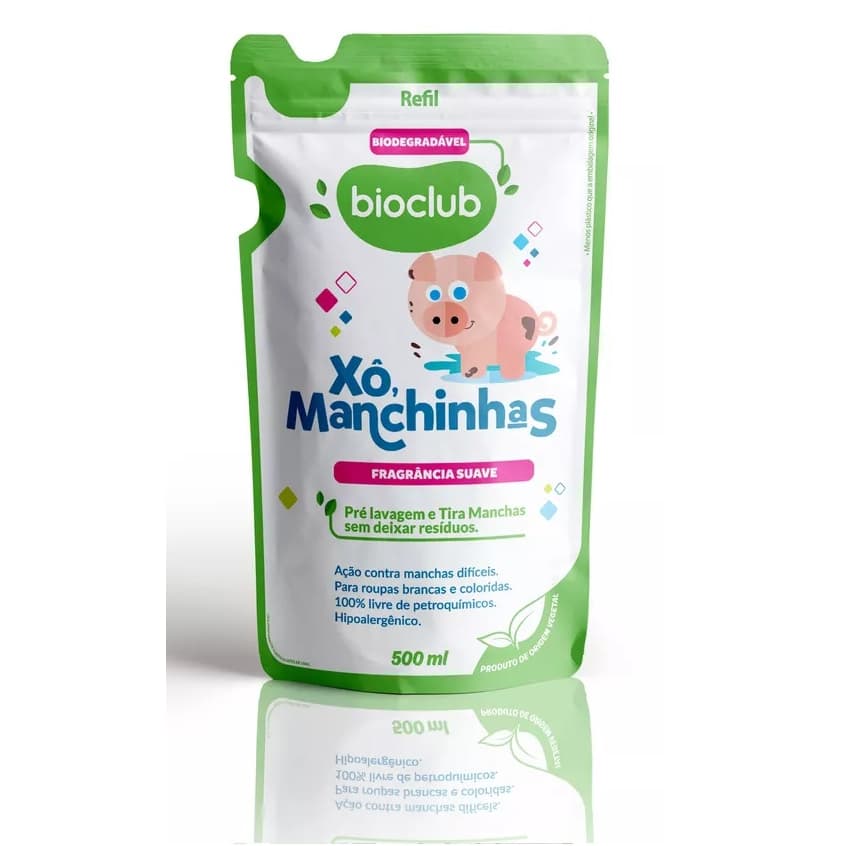 Refil Tira Manchas Sem Cloro Xô Manchinhas Bioclub 500ml