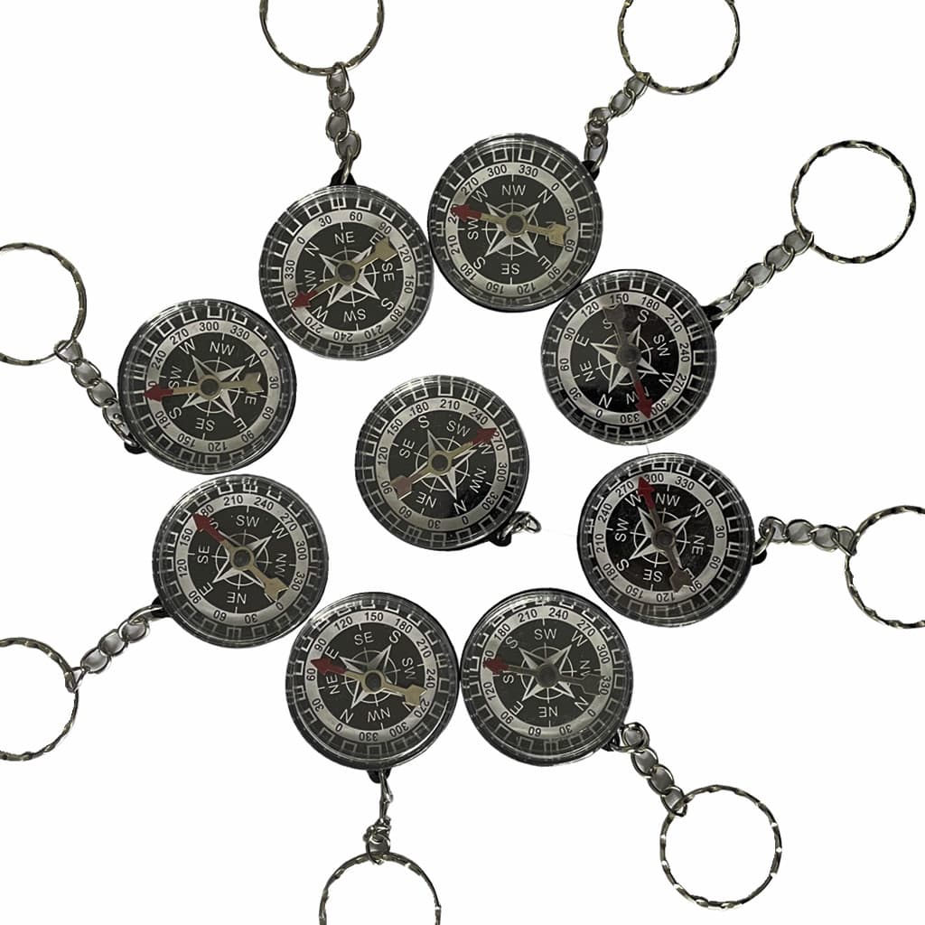 Chaveiro Bússola Redonda Individual 12 Und Lembrancinha Festa