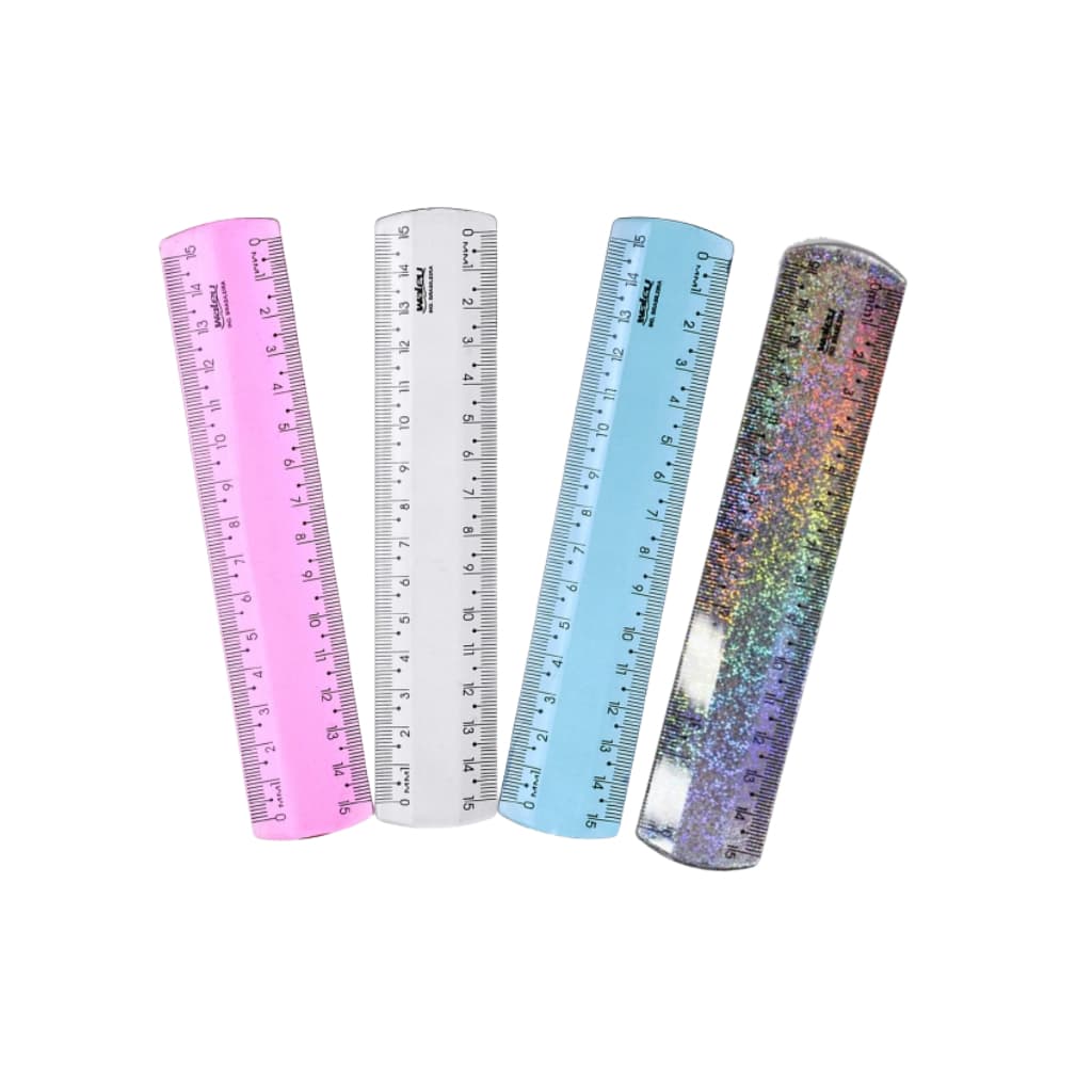 Régua 15 cm New Line - Waleu / Material Escolar / Papelaria / Régua Colorida