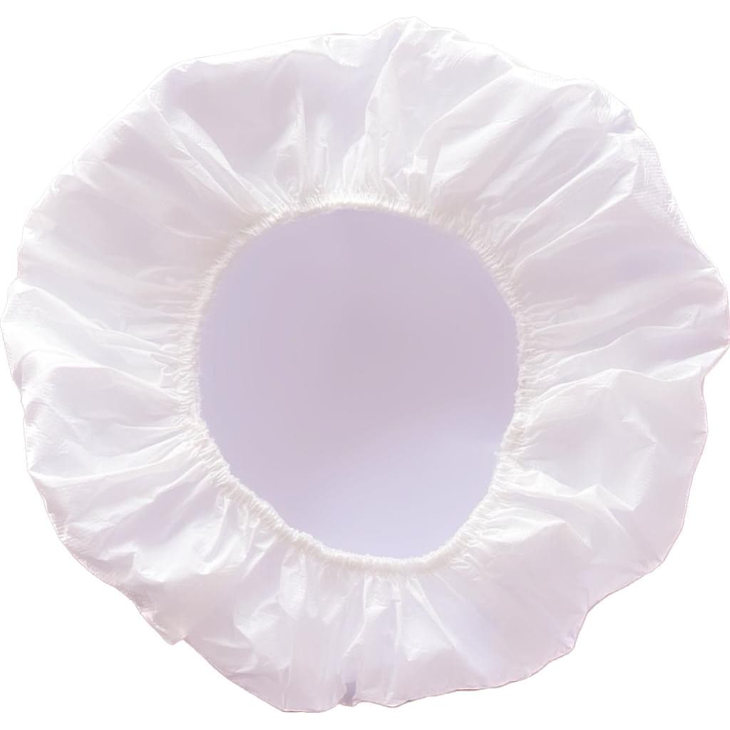 Touca De Banho Impermeável Com Elástico Branca