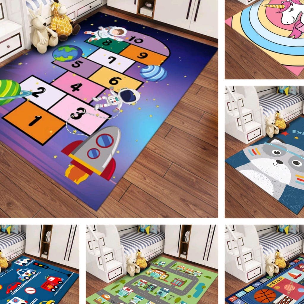 Tapete Infantil Kids Menina Menino Quarto Sala 1,00x1,40