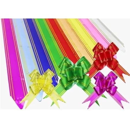 Laço Presente Filete Dourado 30x480mm 100un Escolha A Cor