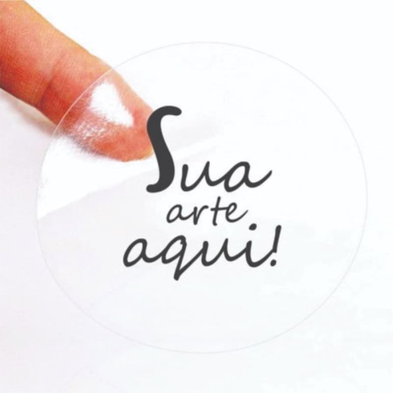 Etiquetas Adesivas Personalizadas Vinil Transparente | Adesivo Personalizado