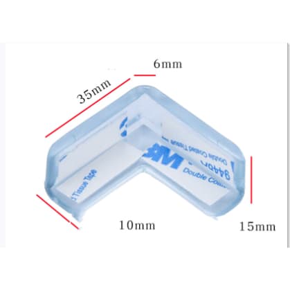 4 Protetores De Quina Silicone Quadrado Para Crianças E Bebes Proteção Anti-colisão Promoção