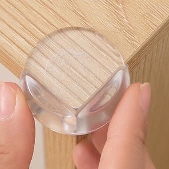 Kit 12 Protetor Quina De Mesa Em Silicone Com Adesivo Para Móveis Quarto Cozinha Promoção