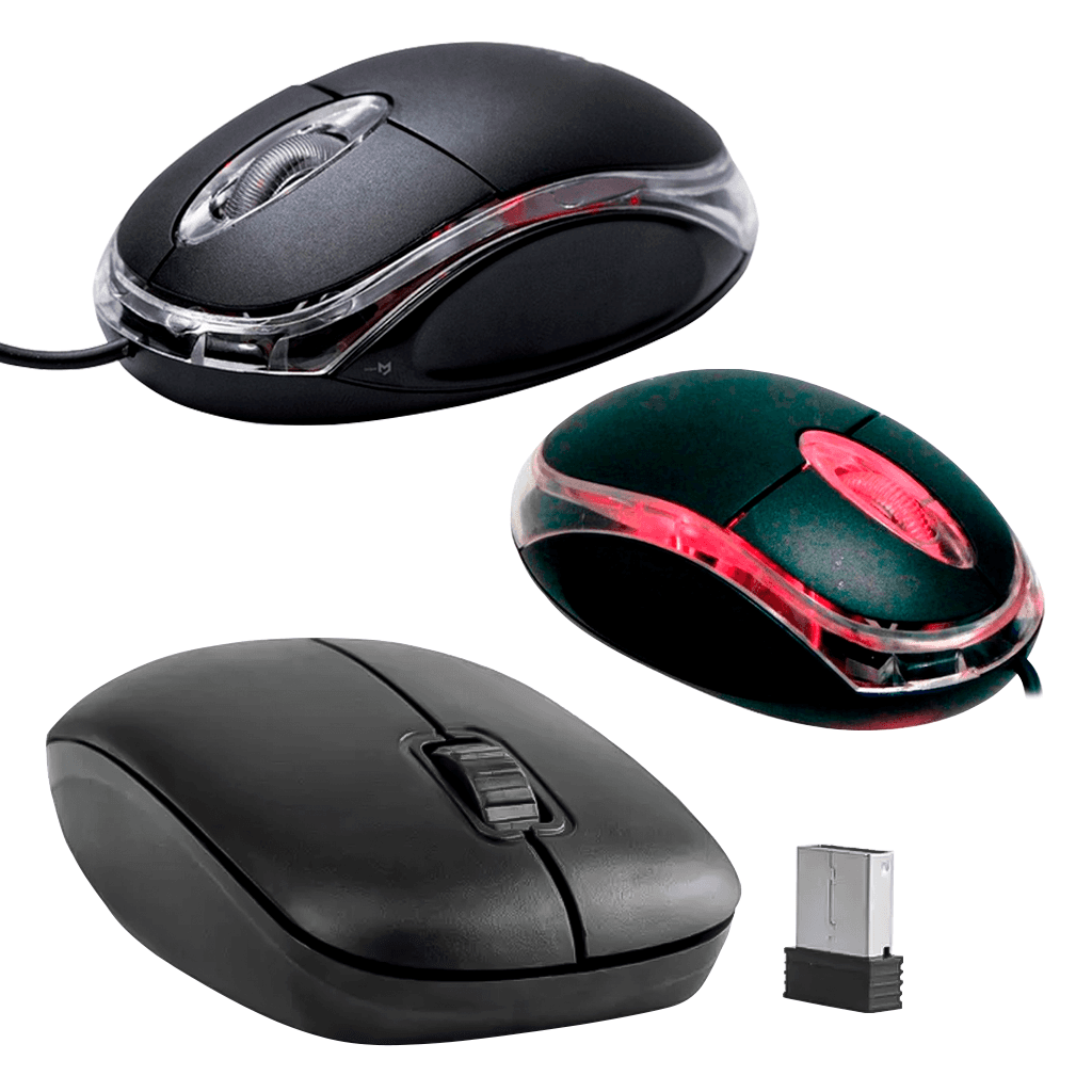Mouse Básico Mause Usb Pc 800dpi Notebook Computador Led Escritório Excelente qualidade e durabilidade