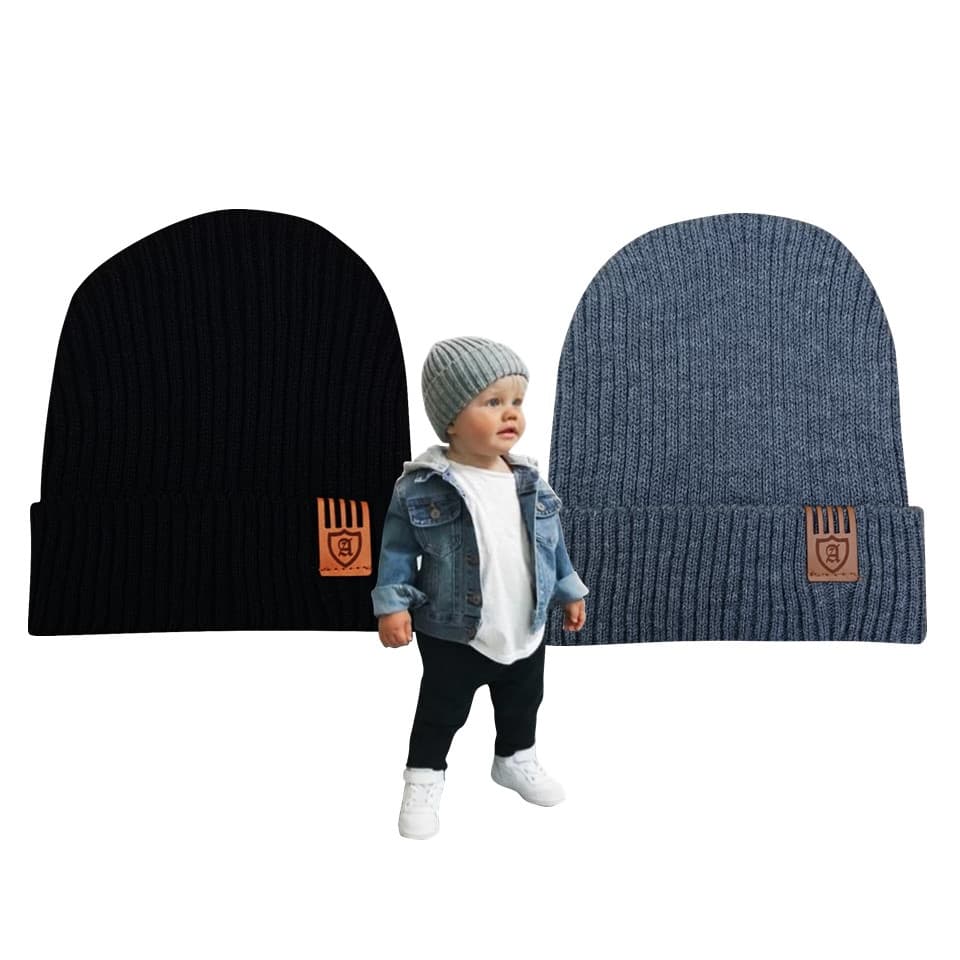 2 Touca Frio Infantil Bebê Gorro Boina Menino Menina Unissex ESTILO