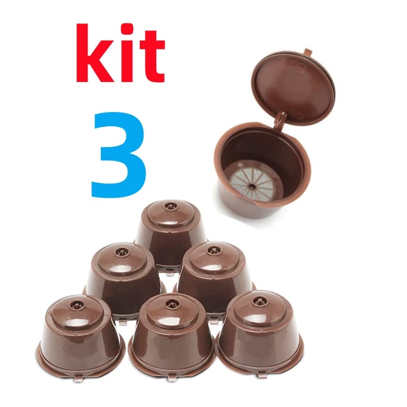 3 Cápsula Café Reutilizável Dolce Gusto Recarregável Refrescante Efectivo Promoção