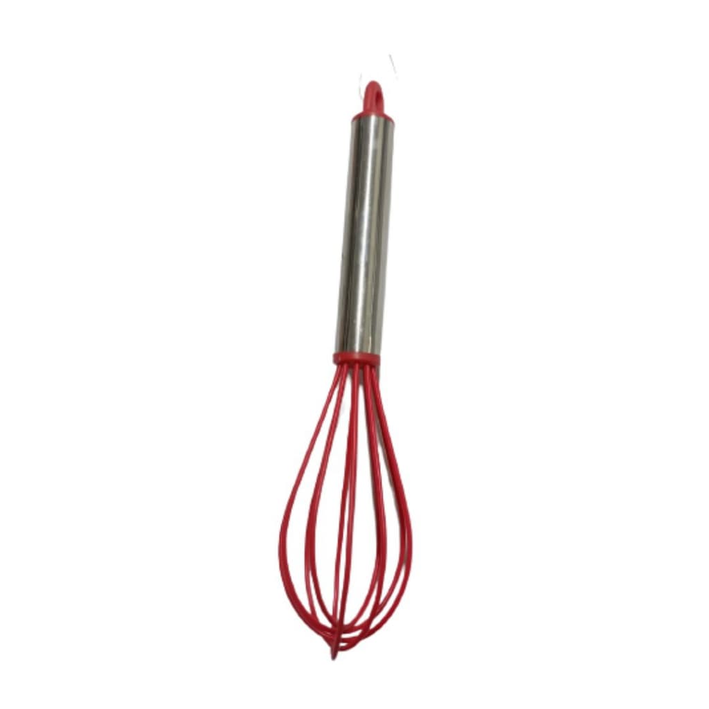 Batedor Silicone E Inox De Ovos Claras Fouet Fue Utensílios De Cozinha 23 cm