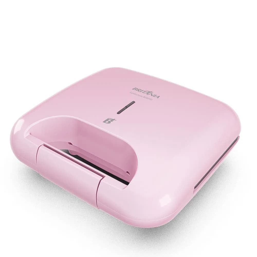 Sanduicheira Britânia Rosa Antiaderente 750W
