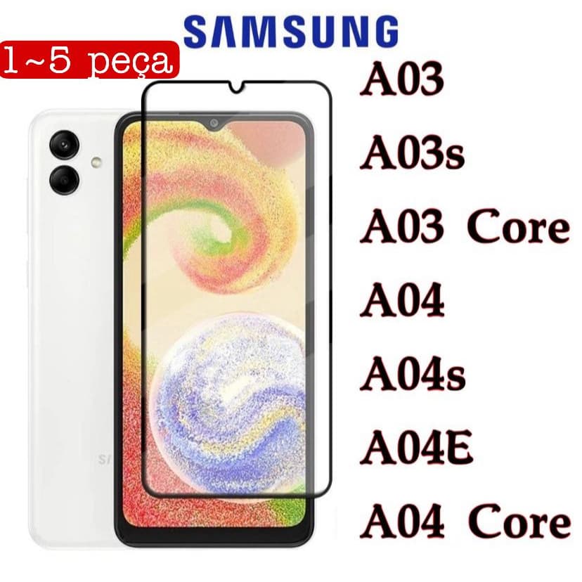 Película De Vidro 3D Samsung Galaxy A03 A03s A03Core A04 A04E A04s A04CORE
