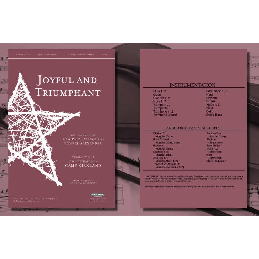 CD-ROM Orquestra Completar Joyful And Triumphant Arranged & Orchestrated by Camp Kirkland PDF