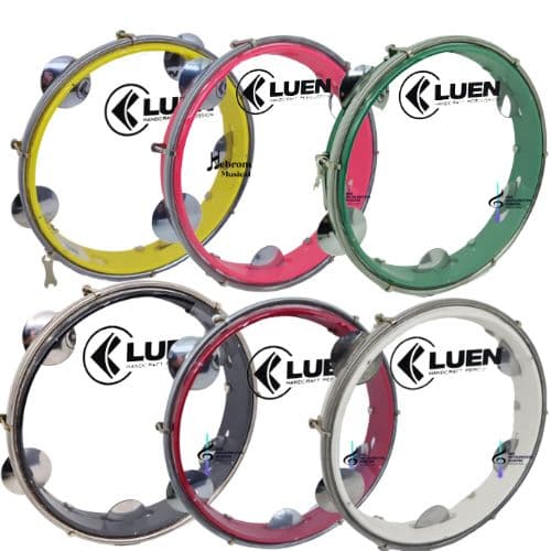 Pandeiro 10" Polegadas Luen Pele Cristal Transparente