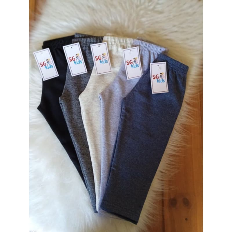 Calça Moletom Basica Unissex Infantil Kit Com 3