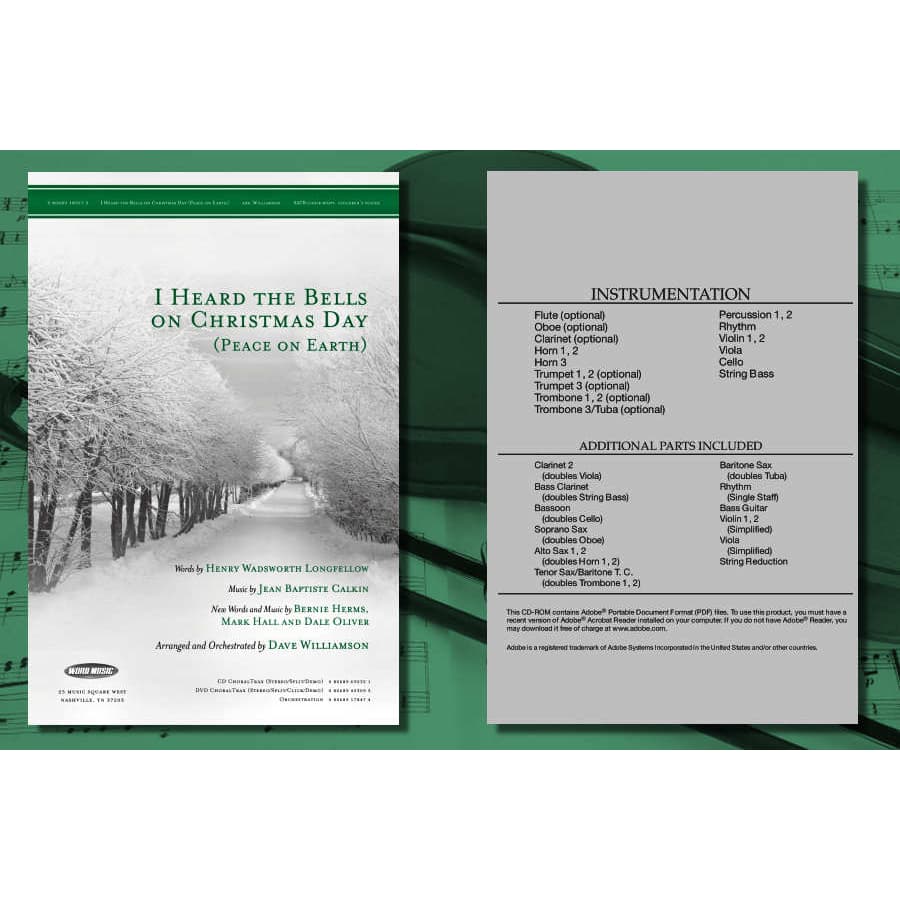 CD-ROM I Heard the Bells on Christmas Day (Peace on Earth) by Dave Williamson - Christmas 2009