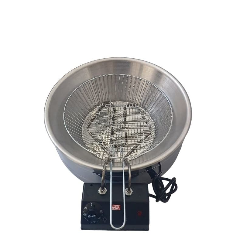 Fritadeira Elétrica Tacho Alumínio 7 litros Profissional Pastéis Porções Feirante