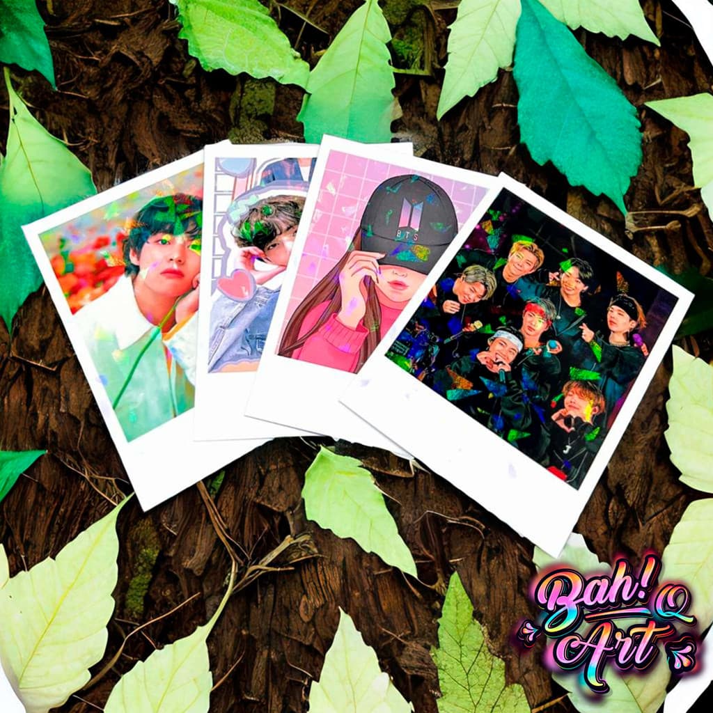 10 Mini Fotinhos  Laminada - Holografica Glitter Envio Rápido