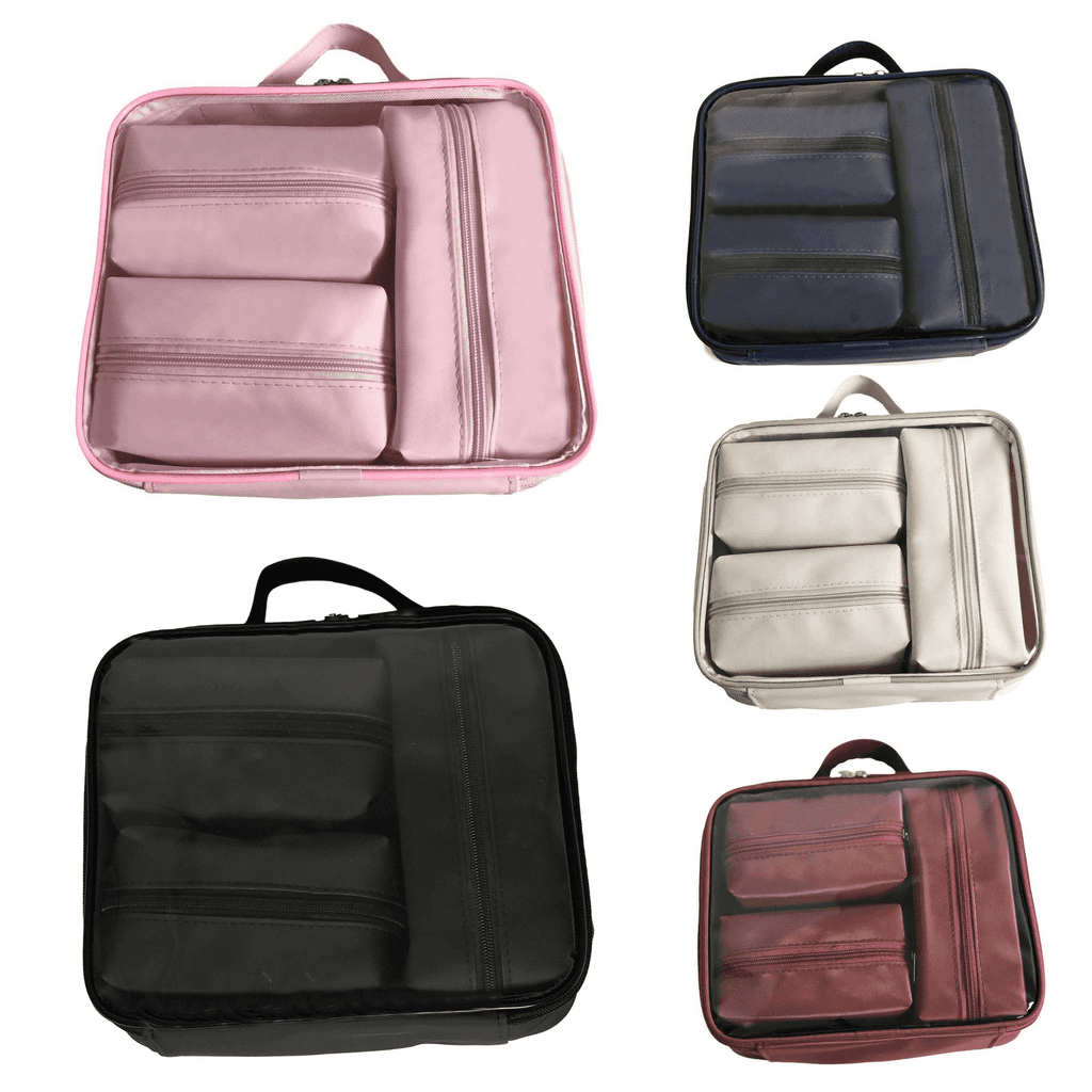 Necessaire Kit 4 peças Organizadores Mala e Bolsa de Viagem Passeio