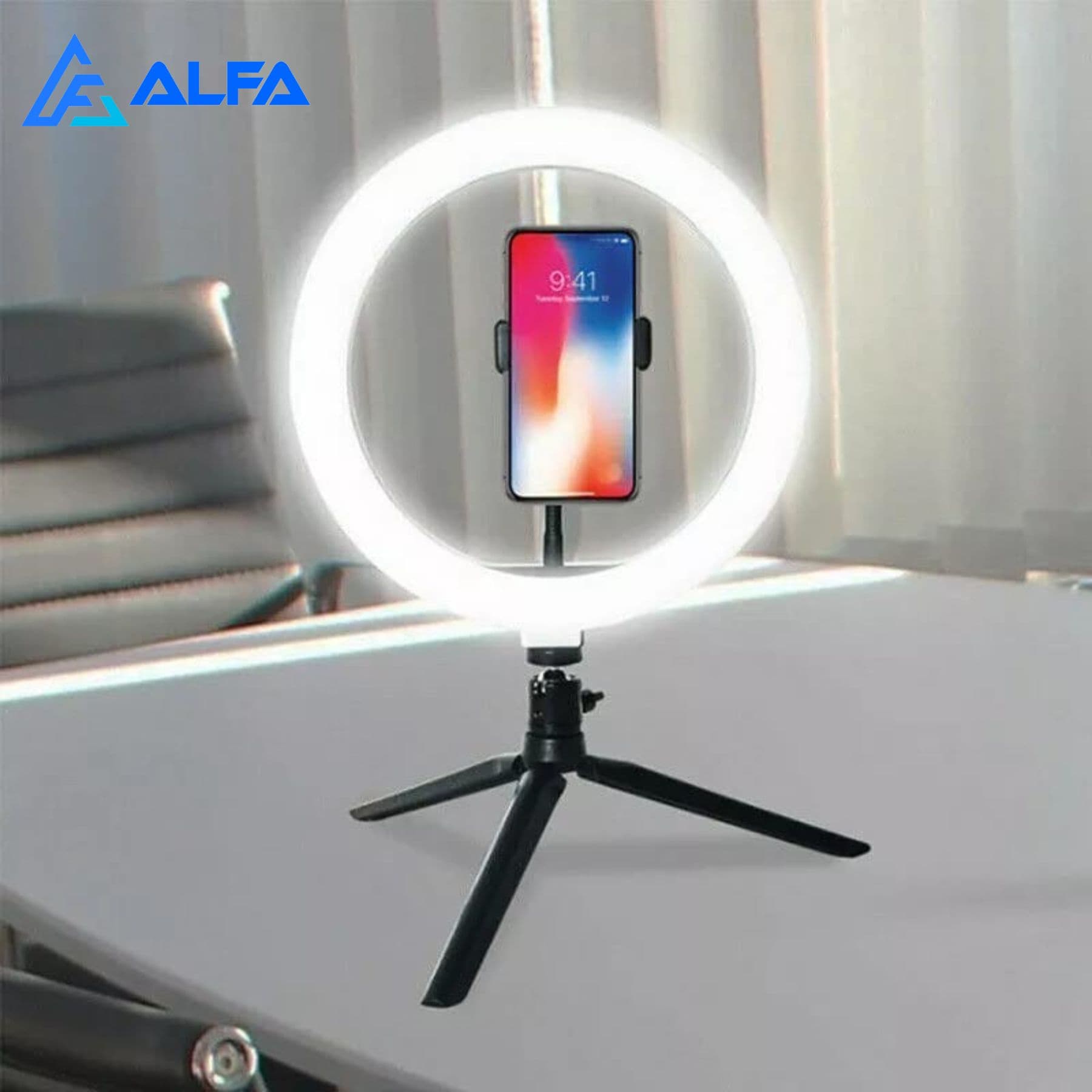 Iluminador Led Ring Light 20 Cm 8 Polegadas De Mesa Profissional Blogueiras Tira Fotos Selfie