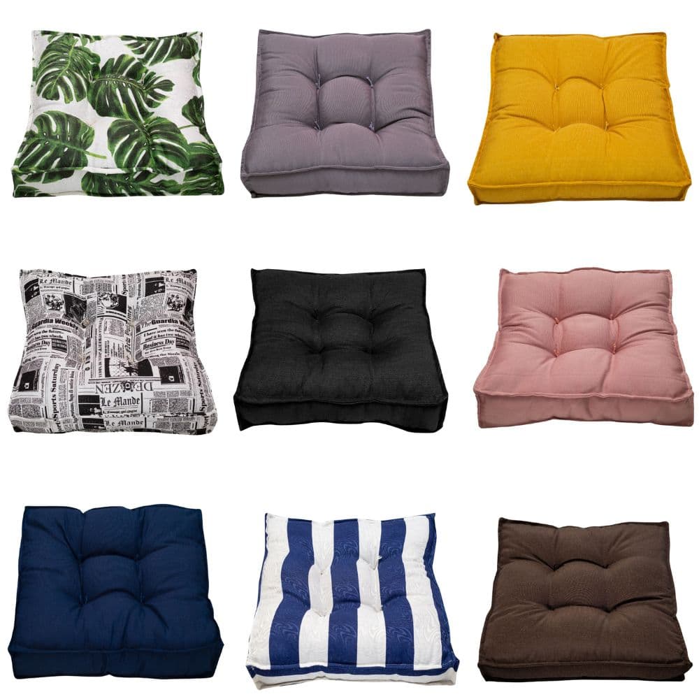 Almofada Futon 40x40 Assento Turco Colorido Decoração Shelter