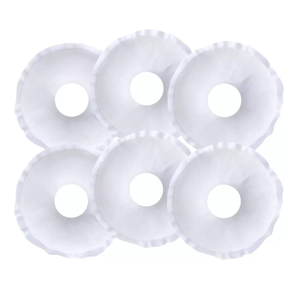 Kit 6 Rosquinhas De Amamentação Algodão Seios Peito Lavável