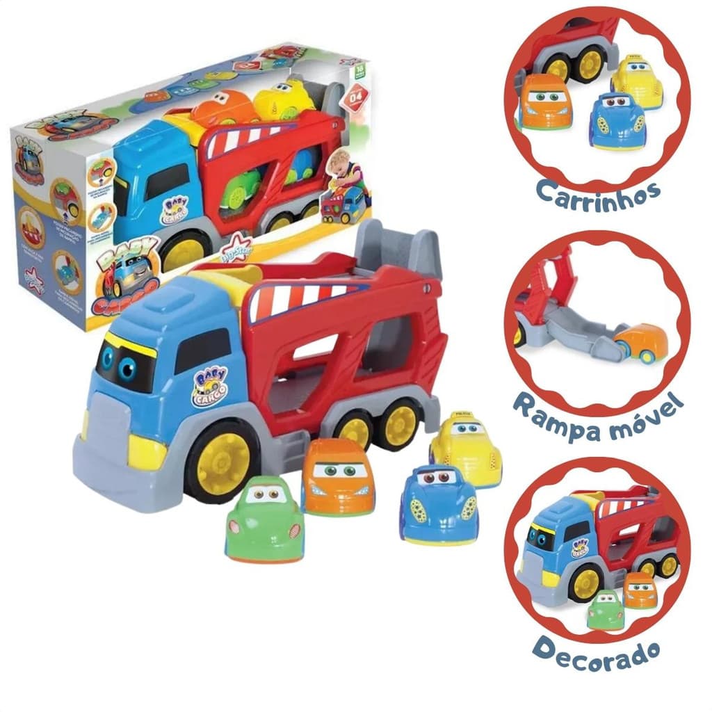 Carrinho De Brinquedos Para Menino 1 Ano Baby Cargo Big Star