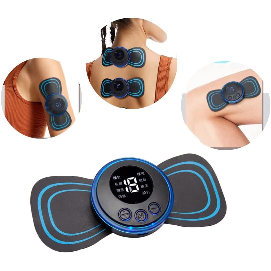 Mini Massageador Elétrico Portátil De Pescoço De Pulso Massagem Cervical Ferramenta De Alívio Da Dor Muscular Nas Costas