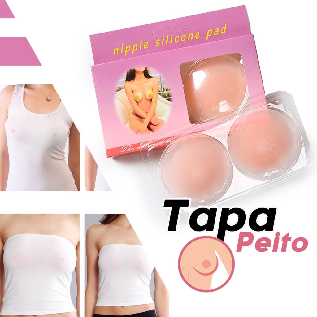 Protetor de Mamilo Tapa Peito Bico Mamilos de Silicone Sutia Adesivo Esconde Seios