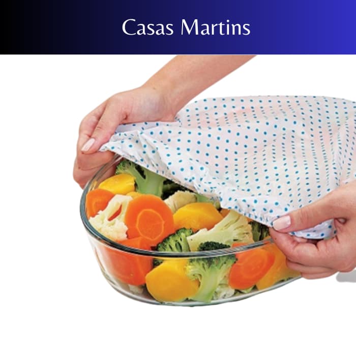 Tampas Fácil Para Alimentos 3 Peças Elástico