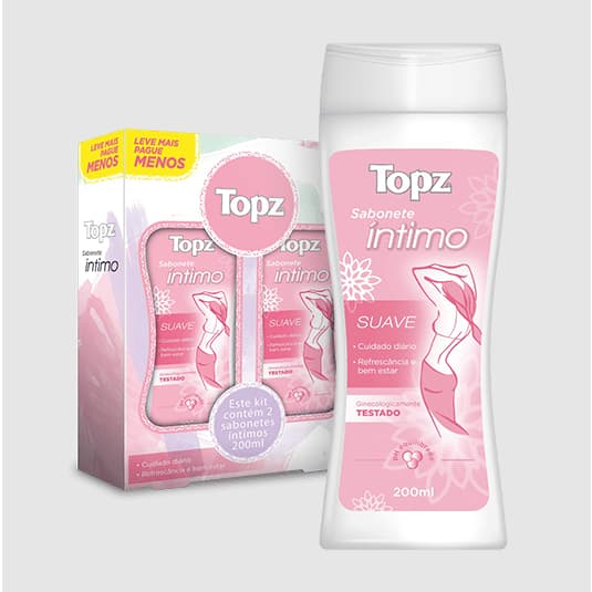 Kit Sabonete íntimo Topz 2 unidades - 200ml