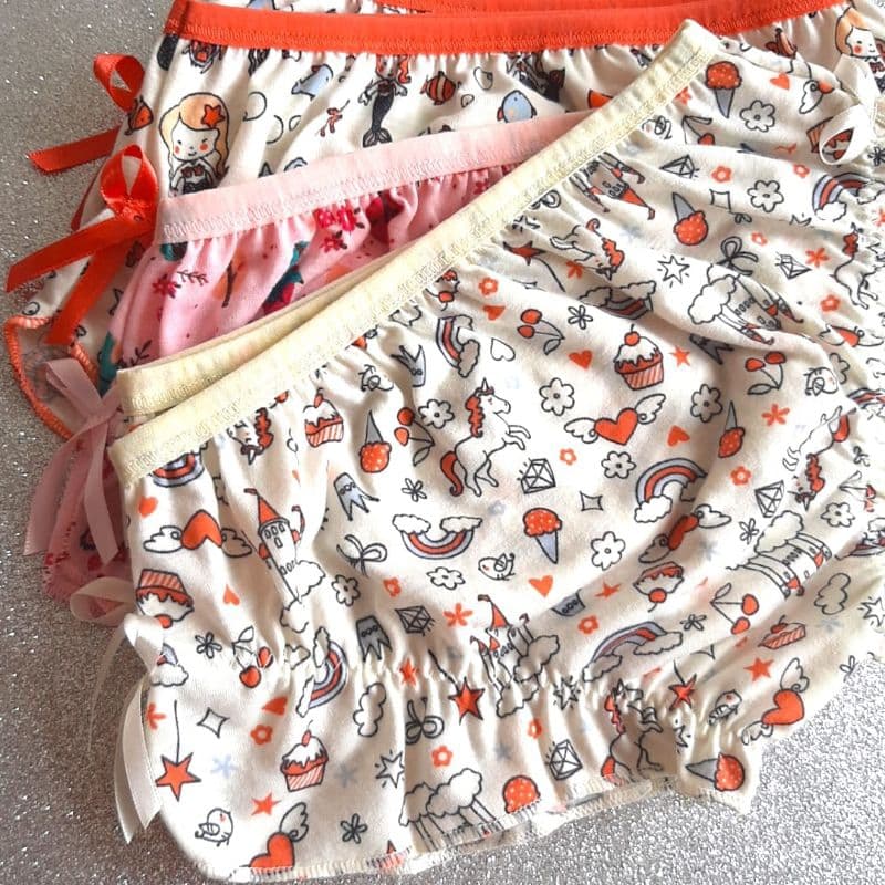 6 Shortinhos Calcinhas Infantil Balãozinho Estampada - PROMOÇÃO