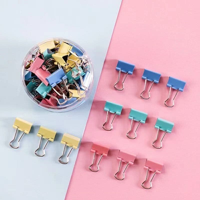 Clipes De Papel 40 / 48 Peças  Para Material De Escritório/Grampo De Cauda Escolar Clips / clipe / prendedor 5546